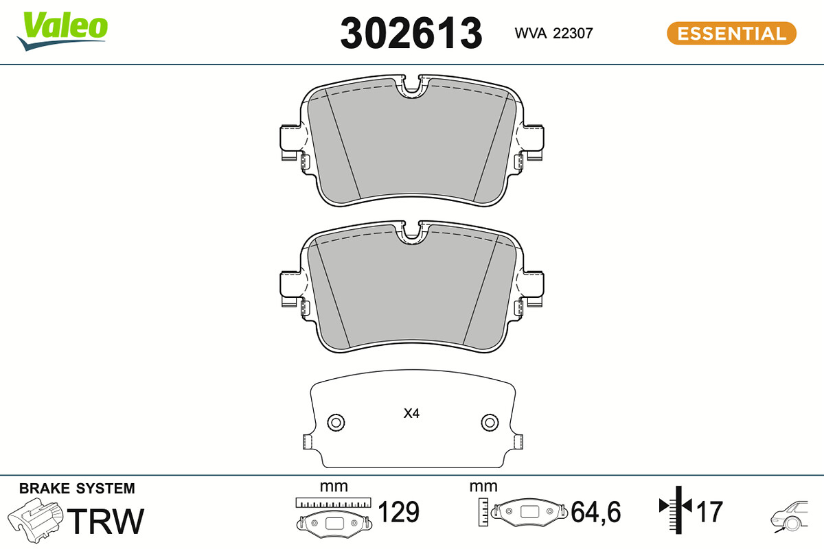 BRAKE PADS FIRST AUDI Q7 QUATTRO RR